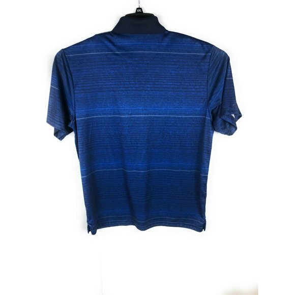 PGA Tour Men's Polo Large Blue Short Sleeve Button Polyester Adult Shirt A13 - Picture 4 of 4